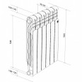 Обогреватели Royal Thermo Радиатор Royal Thermo Revolution Bimetall 500 2.0 – 6 секц. - фото 7